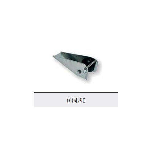 Musone di Prua per Barca in Acciaio Inox, 50 x 220 mm, con puleggia nera