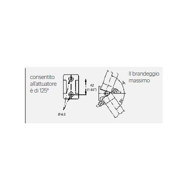 Attuatore Elettrico per portellone UFLEX AV 12v 24v 300 450 600 mm