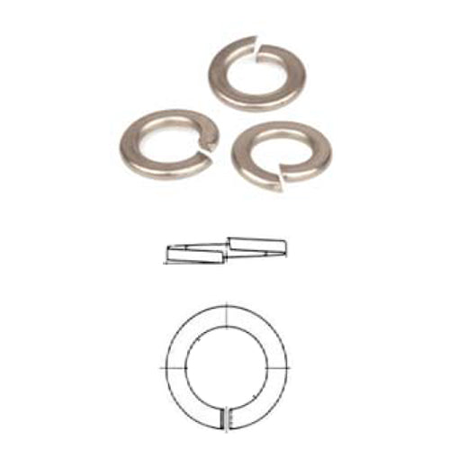 Rondelle Aperta grower, acciaio inox, Confezione Blister, da 3 a 10 mm