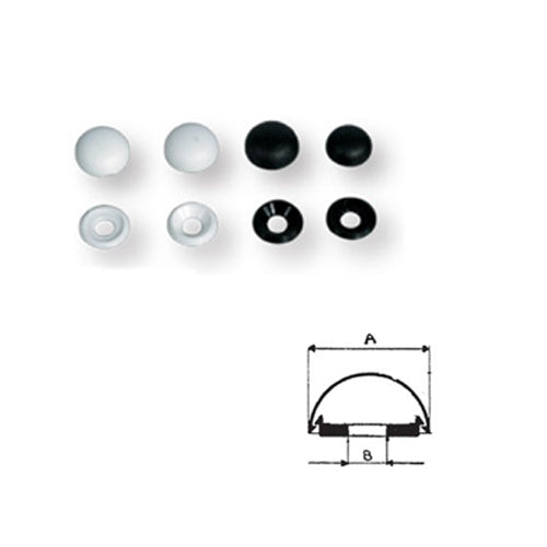 Sottoviti piane Copri foro con cappuccio, nero o bianco, 3-4 o 5-6 mm, per barca
