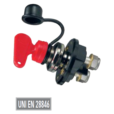 Staccabatteria barca 140A DADI CROMATI Quick, Modello S14D chiave estraibile