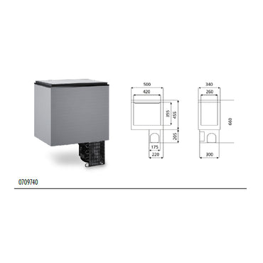 Frigo Dometic CoolMatic CB 36/40 con compressore - Frigorifero per Barca