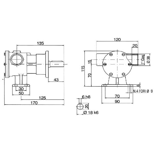 Pompa Pm36 Con Supporto Pompa PM36 Klovoo