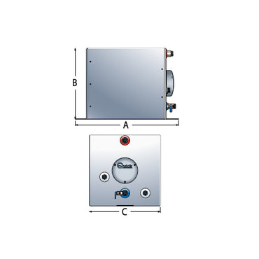 Boiler per Barca Quick BSX vari LT Quick Boiler BSX scalda bagno acqua quadrato