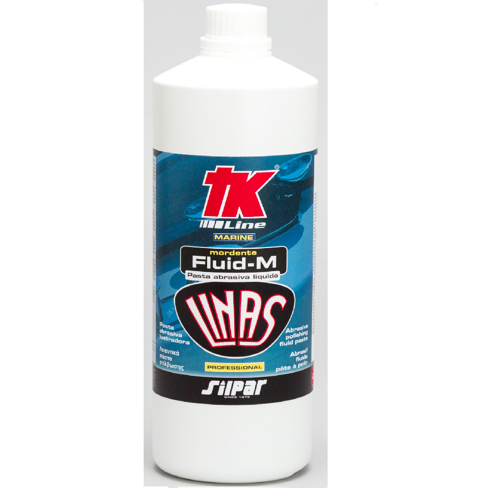 Pasta abrasiva LINAS FLUID-M, morbida, per barca, vetroresina, metalli, vernice