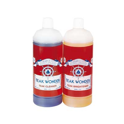 Teak Wonder Pulizia Schiarente Detergente per Teak Barca, Cleaner + Brightner