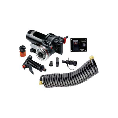 Kit Lavaggio Barca Autoclave AquaJet 3,5 GPM 12 V pressione 5 BAR, tutto incluso