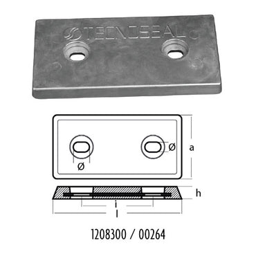 Piastra rettangolare c/inserto, Piastre per scafi, Tecnoseal