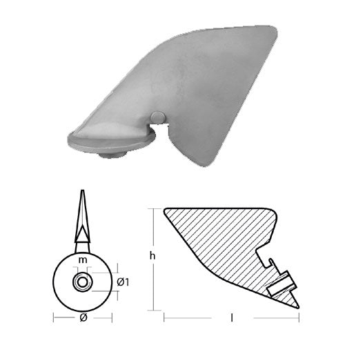 Anodo Pinna BMW in Zinco per Mark 2