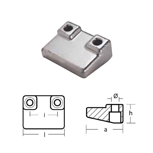 Anodo Placca BMW in Zinco per Mark 1