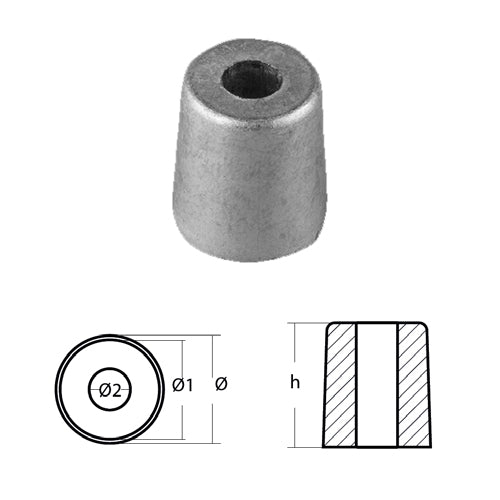 Anodo Rondella per Motore Mercury - Rondella Mercury Mercruiser in Alluminio
