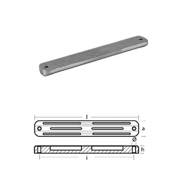 Anodo Barra Selva per motori fuoribordo S600 - Anodi motore Selva