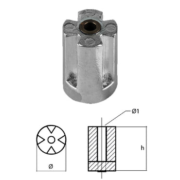 Anodo Volvo Penta cassa inferiore IPS