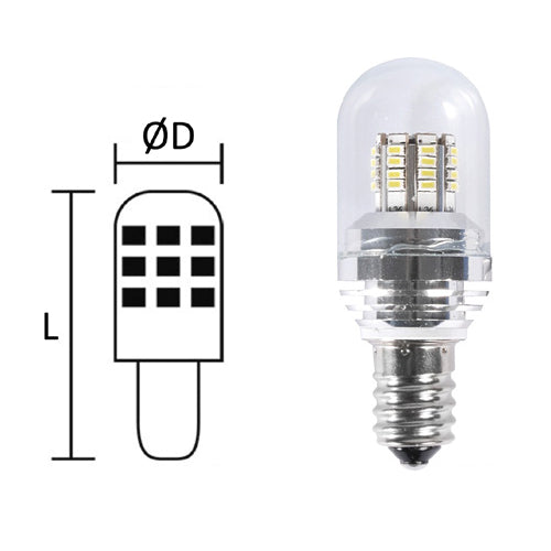 Lampada LED E14 12/24V 28W LUCE CALDA