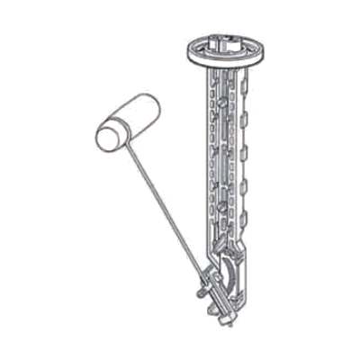 Sensore Livello Carburante a Leva - 3-180 ohm, 12/24v, 150-600 mm