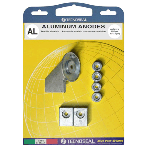 Kit Anodi per Motore Suzuki Fuoribordo 40 50 cavalli Cv Hp - in alluminio