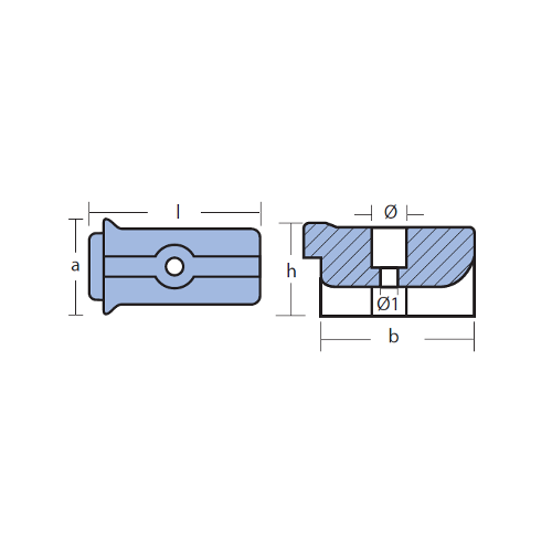 Placca per motori Volvo penta Saildrive 50S
