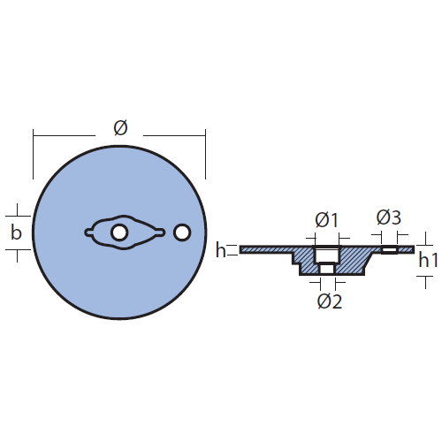 Anodo Piastra per Mercury Mercruiser Verado Bravo - Anodi