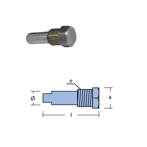 Anodo motore con tappo Yamaha Hydra drive