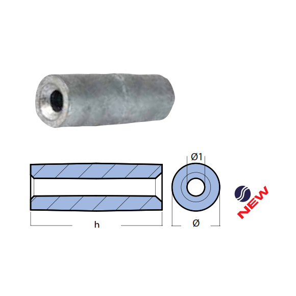 Anodo interno per motore Yamaha 300-350 HP, Anodi Yamaha 6AW-1132S-00