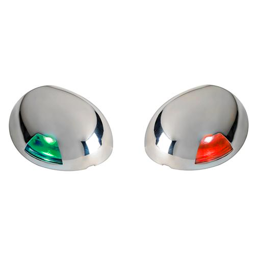 Fanale INOX per barca fino a 12 Metri - Rossa/Verde - 112,5° - OMOLOGATE