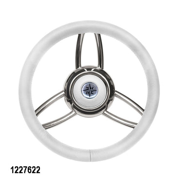 Volante T26 Ultraflex per Barca, Nero Bianco Beige Grigio, Amagnetico, Omologato