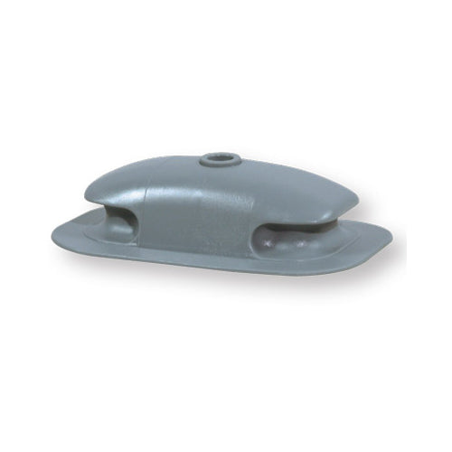 Scalmiera in PVC con passa cima per barca gommone, Nera/Grigia L 150 mm