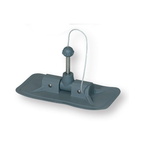 Scalmiera in PVC per barca gommone, Abbattibile, nera/grigia, L 122 mm