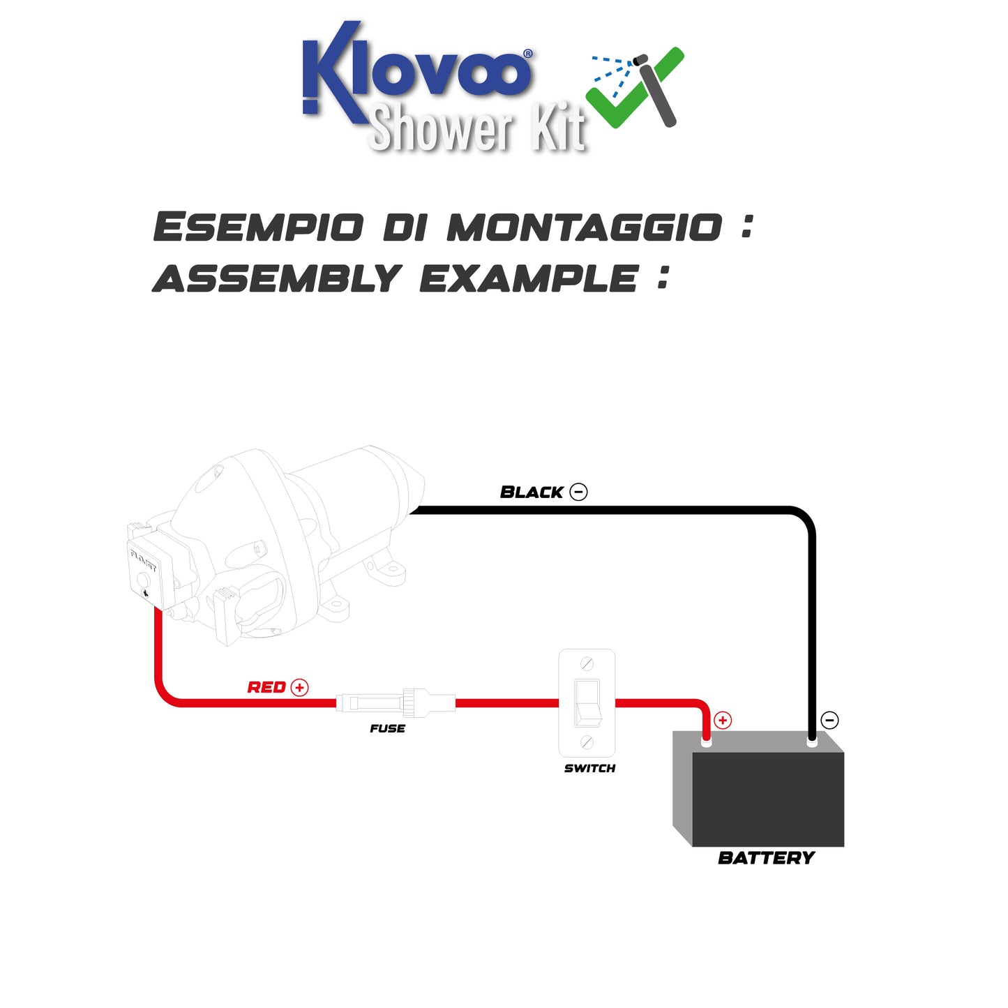 Kit Autoclave Flojet+ Doccia: Soluzione Completa per Acqua per Barca,Camper