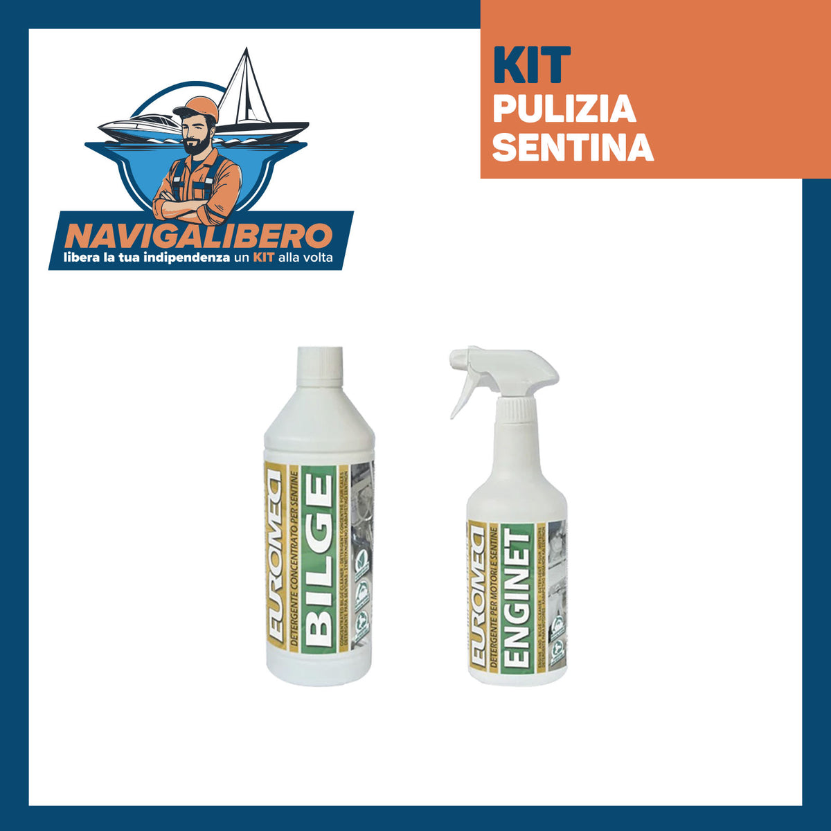 Kit RIPRISTINO Vano Sentina - Forte - Rinnova e Pulisce Barca,gommone, nautica