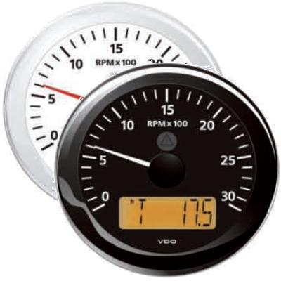 Contagiri + Contaore 12/24 volt + schermo LCD per Barca VDO, da 3000 a 8000 RPM