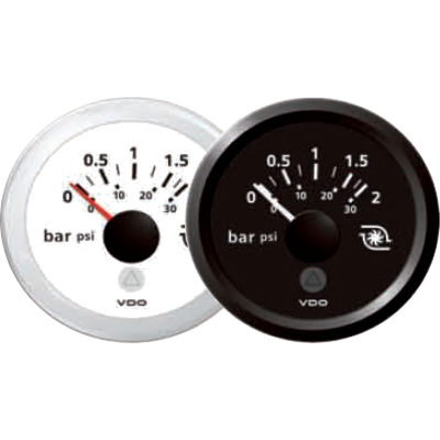 Indicatore Pressione Turbo per Barca, 0 - 2 bar/0 - 30 psi, 10 - 184 Ohm