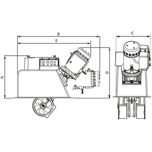 Elica di Manovra Retrattile, da 3 a 4,4 kw - da 550 a 850 KGF