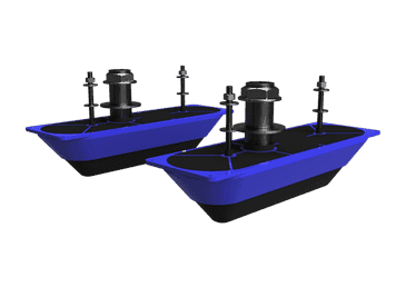 Structurescan 3D Stainless Steel Dual Thru-Hull Transducer Lowrance