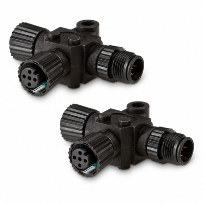 Klovoo Kit 2 Connettori T per dorsale NMEA 2000 Micro-C per Espansione Rete 
