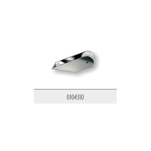 Musone di Prua per Barca in Acciaio Inox, 50 x 220 mm, con puleggia bianca