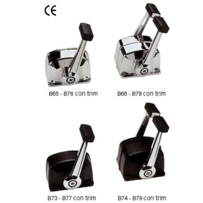 Scatola di comando monoleva Ultraflex B65 B66 B73 B74 B76 B77 B78 B79, Per barca