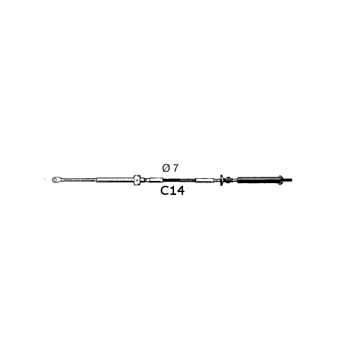 Cavo Comando Ultraflex C14 da 5 a 30 Piedi - Per Motore Johnson Evinrude