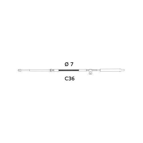 Cavo Comando Ultraflex C36 per Barca, da 5 a 24 Piedi - Per Mercury Mercruiser