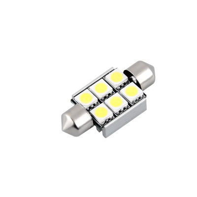 Coppia Lampadina LED Siluro a 6 LED per Illuminazione Barca 12 V (luce fredda o calda)