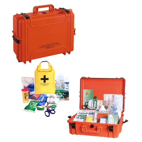 Kit Cassetta pronto soccorso Tabella D 12 miglia per barca certificata sicurezza