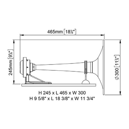 Tromba Elettrica  barca a staffa segnalatore acustico 12 24 volt, elettrovalvola