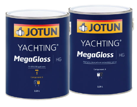 Vernice Smalto Barca Megagloss Jotun, Bianco/Nero/Grigio/Rosso/Blu, per finitura