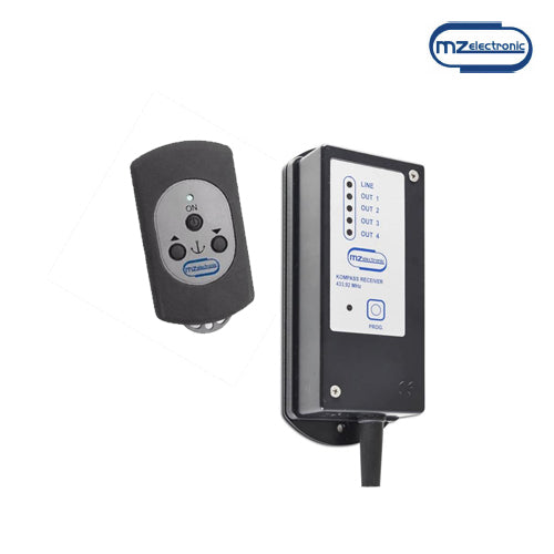 Radiocomando 2 Canali  Kompass 433Mhz Radiocomando Kompass2 MZ Eletronics