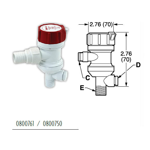 Pompa Rule Areatrice per Vasca del vivo, 403/405 FC/STC - 800/1100 GPH 