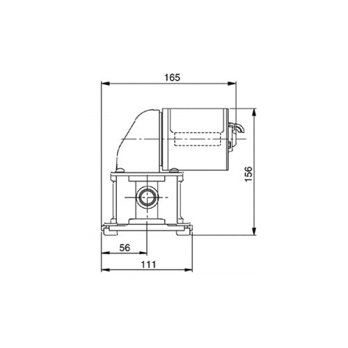 Pompa per Sentina Barca a membrana 37202, 12 o 24 v, 13 lt/min