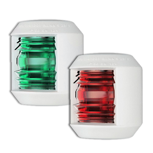 Luce di via per barca fino a 12 Metri - Rossa/Verde - 112,5° - OMOLOGATE RINA
