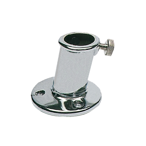 Base Per asta portabandiera diametro mm 20, Base mm ø 45, in ottone cromato