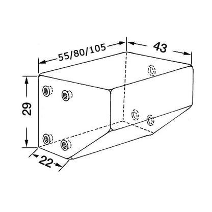 Serbatoio Acque Nere 50 75 100 litri Barca Camper, Antiodore, con carico scarico