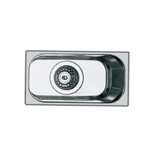 Lavello in Acciaio per Barca Camper Rettangolare, 175 x 325 mm 